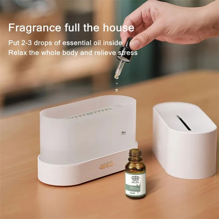 DQ701 Portable 180ml Desktop Aromatherapy Essential Oil Humidificatore Essenziale Silenzioso Camera Ad Ultrasuoni Home Home Umidificatore VAPorizzatore - Nero