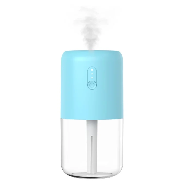 823A Mini Humidifier 280ml Night Light Room Humidifier for Bedroom Office Desk Car Travel - Blue