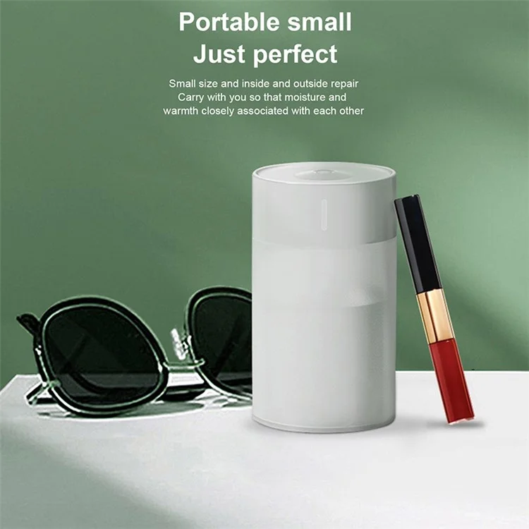 Humidificador de niebla LED de luz nocturna silenciosa de 260 ml para el hogar, el coche y la oficina - rosa