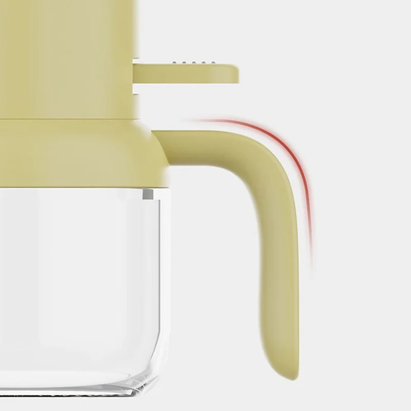 180ml Kitchen Cooking Barbecue Glass Oil Bottle Press Type Oil Atomizing Spray Bottle (No FDA Certification, BPA Free) - Beige