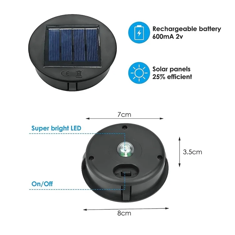 Farol solar de jardín con diseño 3D de follaje dinámico y hueco de metal, tamaño S