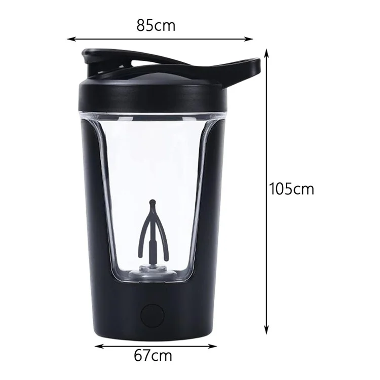 Automatic Electric Stirring Cup Coffee Milk Powder Self Stirring Cup, Rechargeable Type - Beige