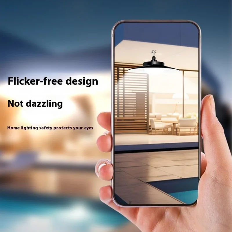 Style B 84 LED Single Head Solar Powered Pendant Light IP65 Waterproof Outdoor Motion Sensor Lamp - Warm White