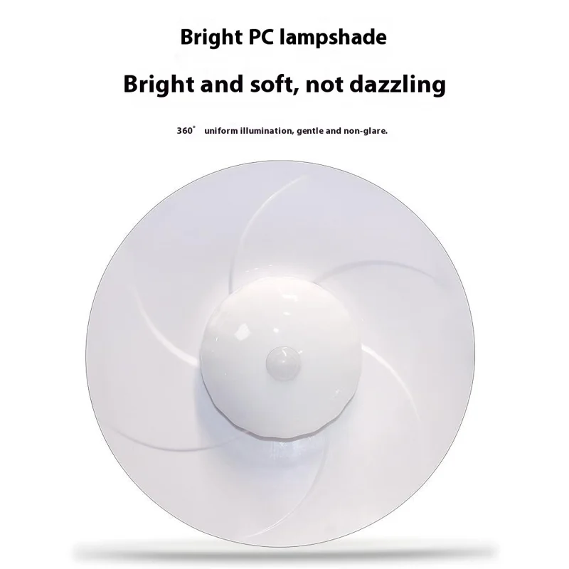 Style B 252 LED 3 Heads Solar Powered Pendant Light IP65 Waterproof Outdoor Motion Sensor Lamp - Warm White