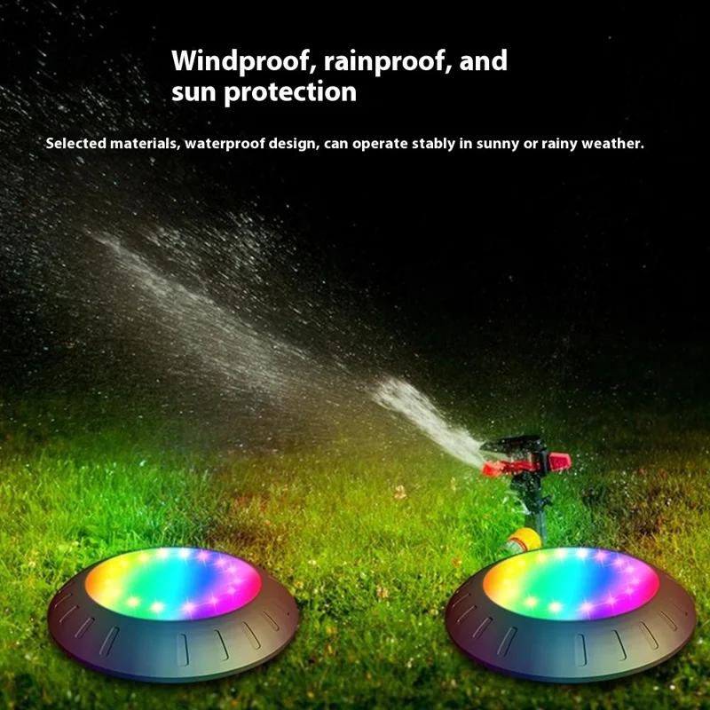 Lampada LED RGB a energia solare per giardino e paesaggio - Illuminazione per sentieri, impermeabile, decorativa per prato - RGB+Bianco freddo
