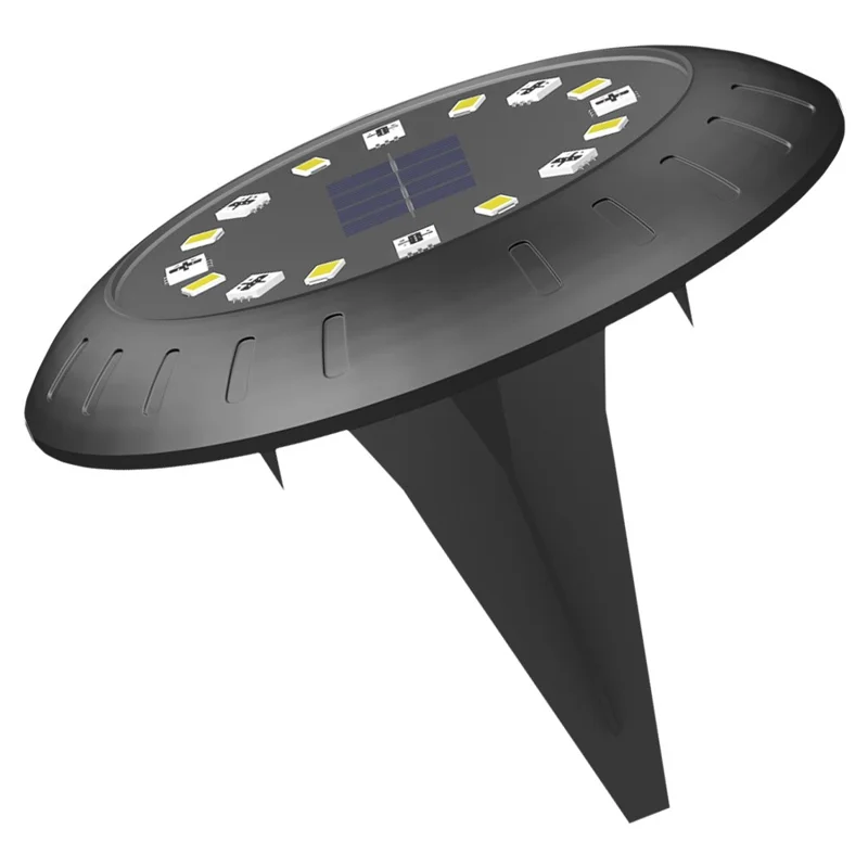 Solar Powered RGB LED Ground Light for Garden Landscape Path Lighting Waterproof Decorative Lawn Lamp - RGB+Warm White