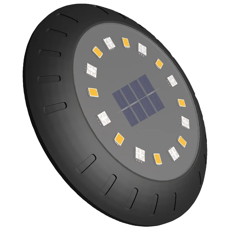 Solar Powered RGB LED Ground Light for Garden Landscape Path Lighting Waterproof Decorative Lawn Lamp - RGB+Warm White