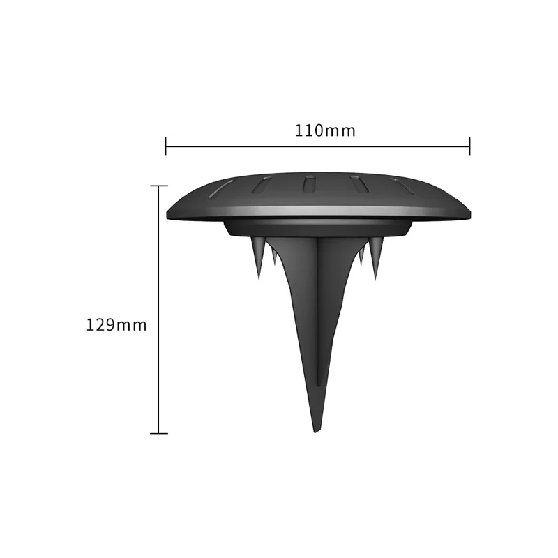 Solar Powered RGB LED Ground Light for Garden Landscape Path Lighting Waterproof Decorative Lawn Lamp - RGB+Warm White