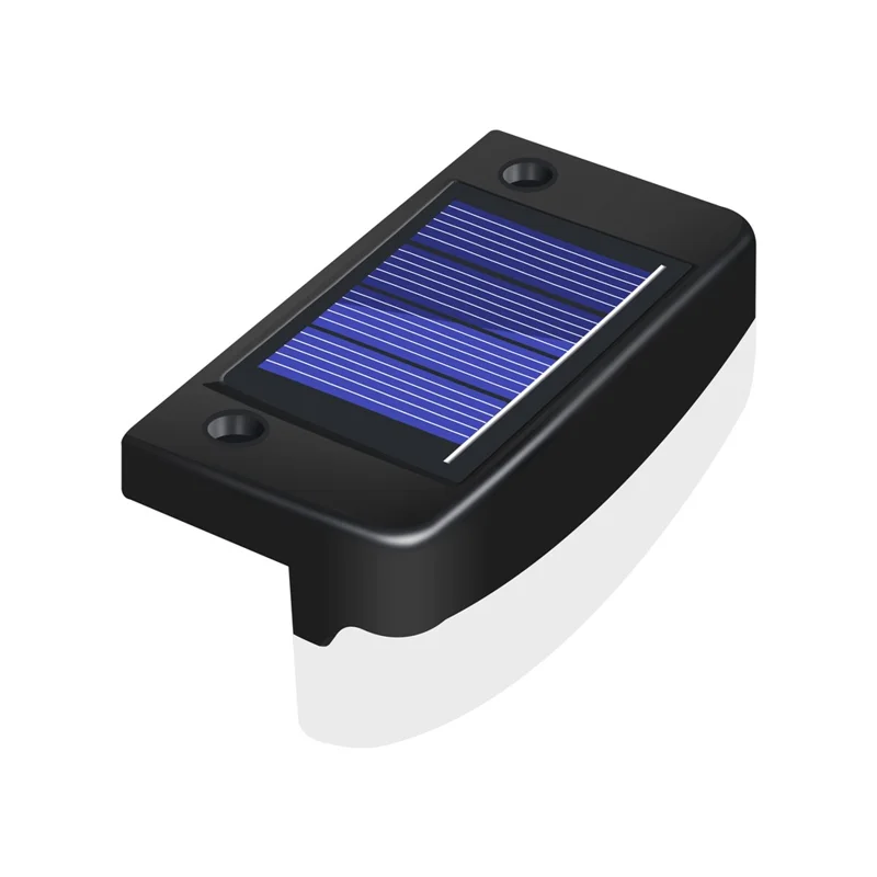 1 Lampe solaire d'escalier LED étanche pour clôture, terrasse et patio - Lumière blanche chaude