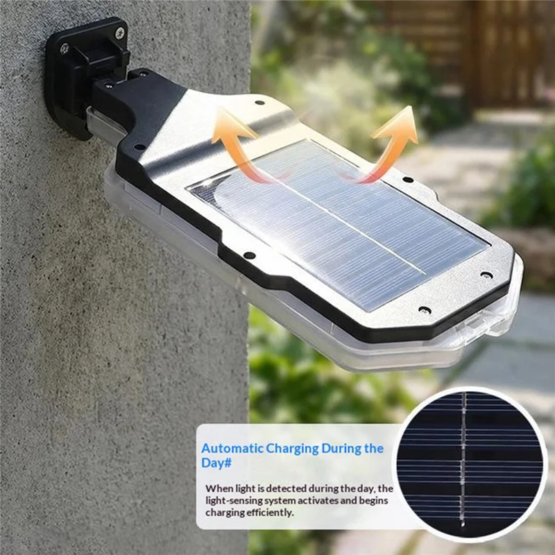171 LEDs Solar Light Outdoor Wall Light Motion Sensor Waterproof 3 Mode Lamp with Remote Control for Garden - YJ-T-173