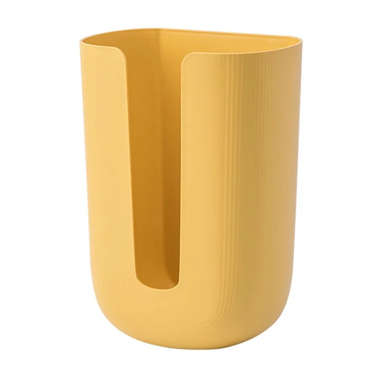 Waterproof Tissue Box Cover Adhesive Wall Mounted Facial Tissue Box Trash Bag Dispenser for Bathroom Washroom - Yellow
