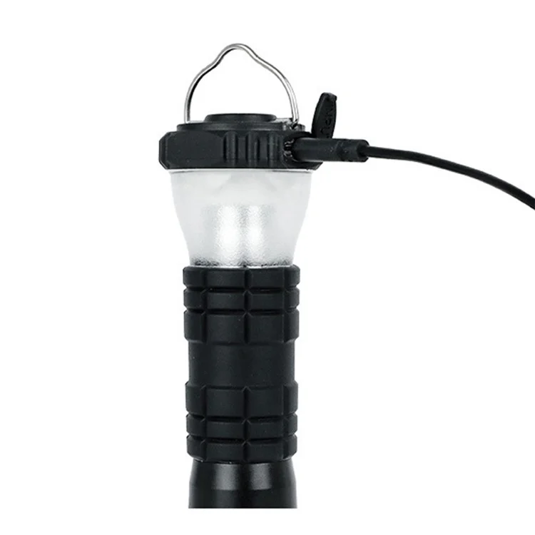 Portable Camping Light with Bracket USB Rechargeable Camping Lantern Outdoor LED Flashlight