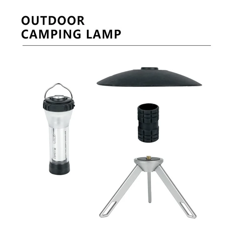 Portable Camping Light with Bracket USB Rechargeable Camping Lantern Outdoor LED Flashlight