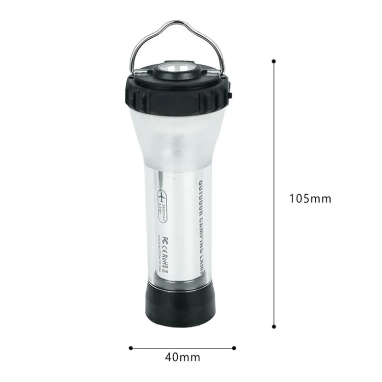 Portable Camping Light with Bracket USB Rechargeable Camping Lantern Outdoor LED Flashlight