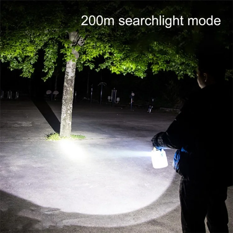 Lampe de Camping Multifonctionnelle C52 à Énergie Solaire, Lampe Zoom IPX6 Étanche avec Sortie USB, Indicateur - Vert