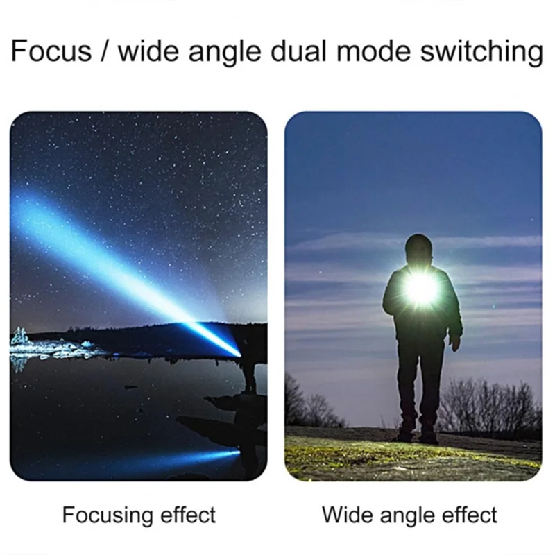 C51 Multi-Functional Solar Power Camping Light with Indicator Zoomable IPX6 Waterproof Flashlight Tent Lamp (No Output) - White