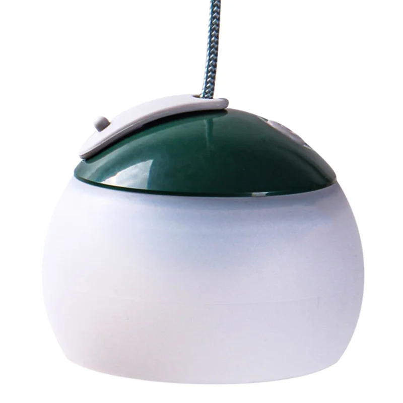 Vintage Camping Light Rechargeable Hook Hanging Night Light Outdoor Gardening Light with Power Bank Function - Green