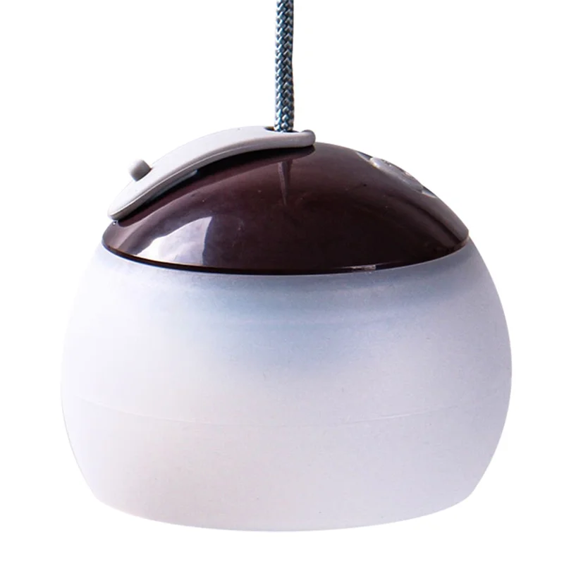 Vintage Camping Light Rechargeable Hook Hanging Night Light Outdoor Gardening Light with Power Bank Function - Red Brown