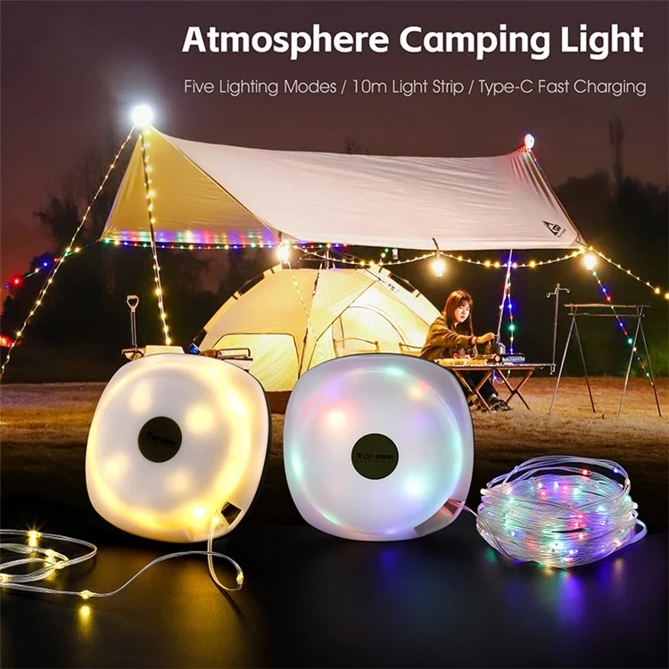 West Bicking YP0701425 Campo LED LED Luz do Campsito ao Campsito Atmosfera Luz - Luz Quente