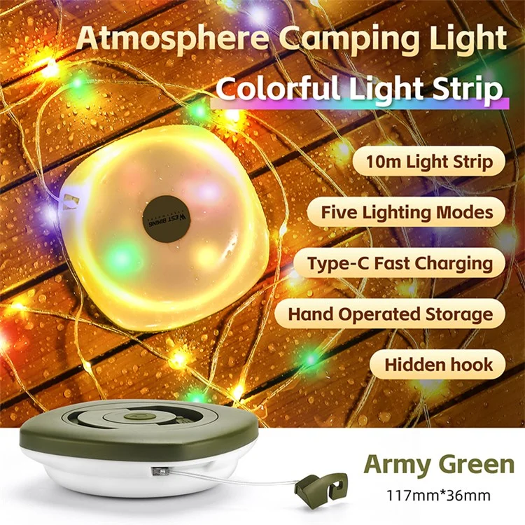 WEST BIKING YP0701425 Luz de Tenda Camping LED - Luz Colorida