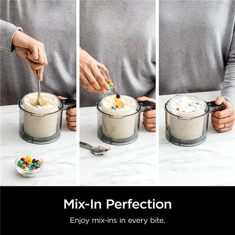 For Ninja XSKPLID2CD NC299AM C300s Series 4Pcs Ice Cream Plastic Containers with Lid (BPA-Free, No FDA)