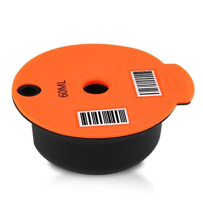 ICAFILAS 60ML Coffee Filter Maker Pod for Keurig K Cup Coffee Capsule Pods (BPA Free, No FDA Certified) - Orange