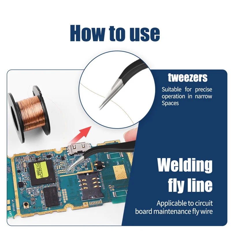 ANENG SL101 12Pcs 60W Electric Soldering Iron Kit with Replaceable Welding Head Electronic Repair Set - EU Plug