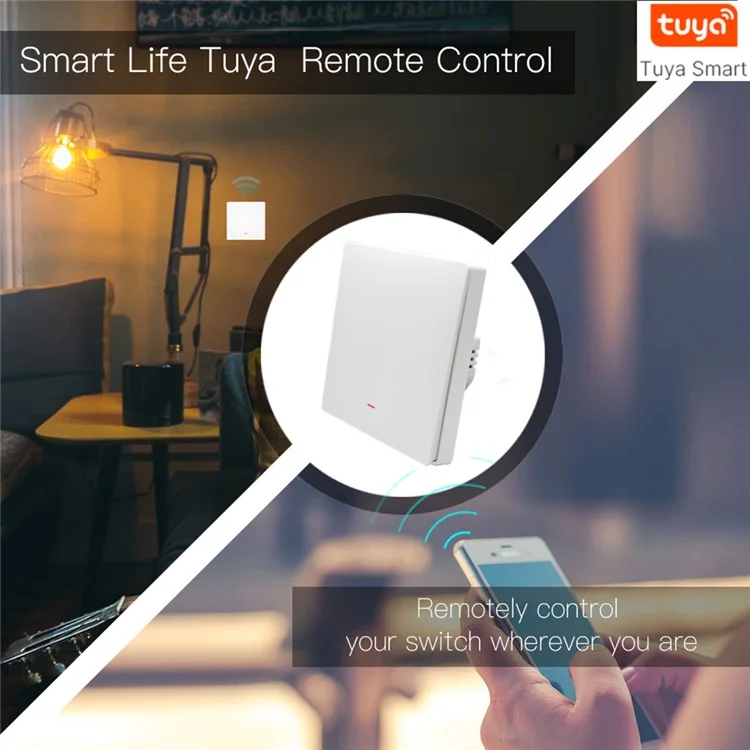 1-gang Smart Wi-fi Switch Zero Fire Версии Нейтральный Проволочный Проволочный Проволочный Проволочный Проволоки Требуемый Контроль Голосового Управления Настенными Переключателями, eu Plug