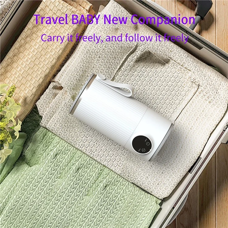 18W kabellose aufladbare 6000mAh Flaschenwärmer Edelstahl+PP Milch-Auftaugerät mit EU-Stecker