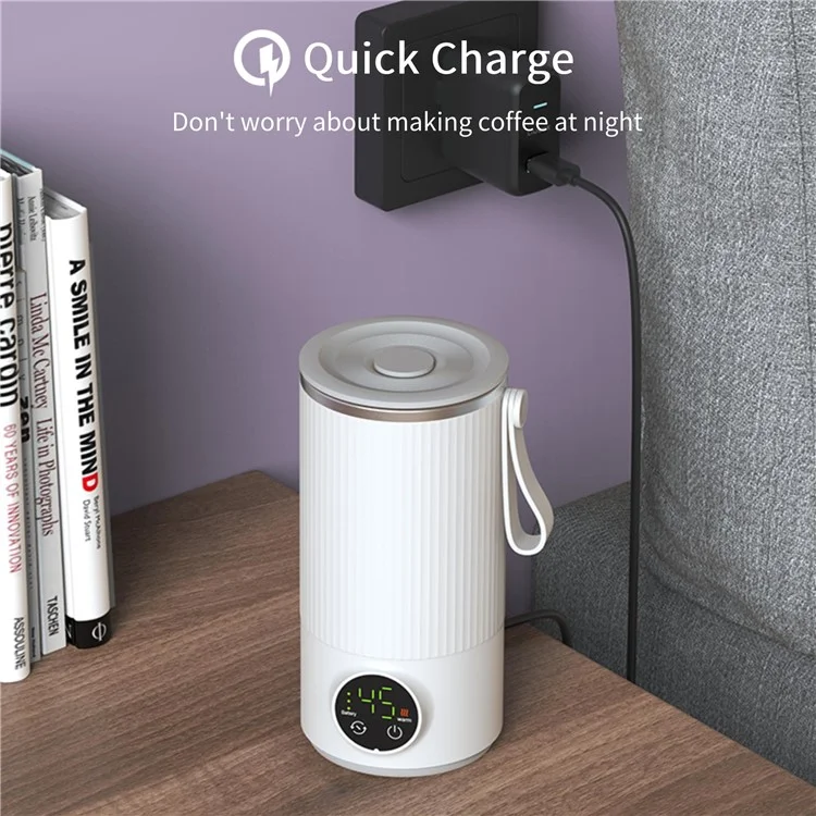 18W kabellose aufladbare 6000mAh Flaschenwärmer Edelstahl+PP Milch-Auftaugerät mit EU-Stecker