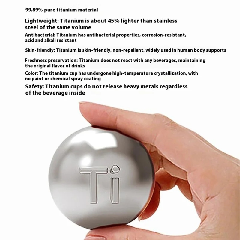 DONGHUIYUAN HA-16 550ml Pure Titanium Insulated Cup 2 in 1 Straw  /  Direct Drink Portable Water Bottle (BPA Free, No FDA) - Silver+White