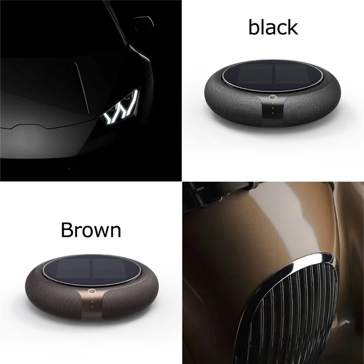 Z2 Solar Energy Car Purificador de Aire HEPA Cleader Negativo Ion Home Retire de Formaldehyde Accesorios Automáticos Aire Del Vehículo Con Indicador - Negro