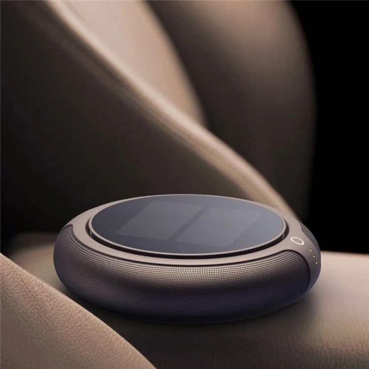 Purificateur D'air de Voiture D'énergie Solaire Z2 Nettoyer de Filtre HEPA Nettoyant Négatif Ion Home Retirez le Nettoyeur D'air D'air de Véhicule de Formaldéhyde Avec Indicateur - le Noir