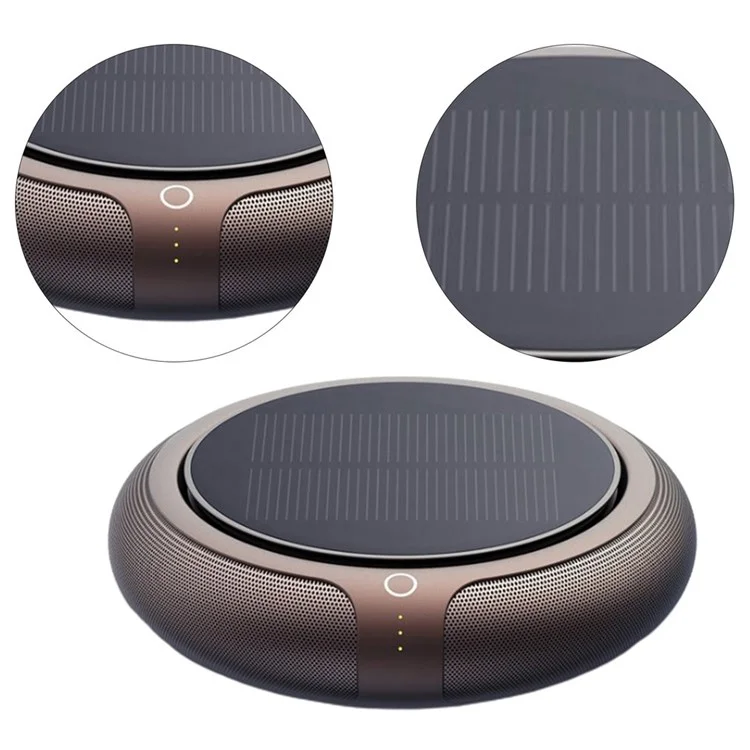 Z2 Solar Energy Car Purificador de Aire HEPA Cleader Negativo Ion Home Retire de Formaldehyde Accesorios Automáticos Aire Del Vehículo Con Indicador - Negro