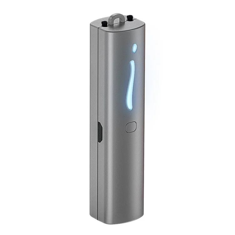 Mini Portable Air Purifier Wearable Necklace USB Air Cleaner Negative Ion Generator Personal Air Freshener for Adults - Grey