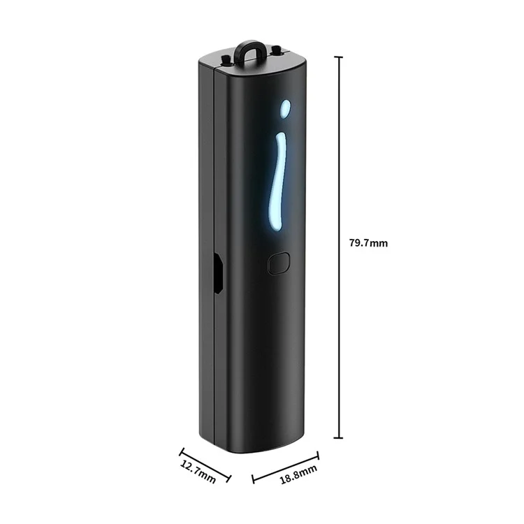 Mini Portable Air Purifier Wearable Necklace USB Air Cleaner Negative Ion Generator Personal Air Freshener for Adults - Grey