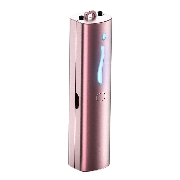 Mini Portable Air Purifier Wearable Necklace USB Air Cleaner Negative Ion Generator Personal Air Freshener for Adults - Rose