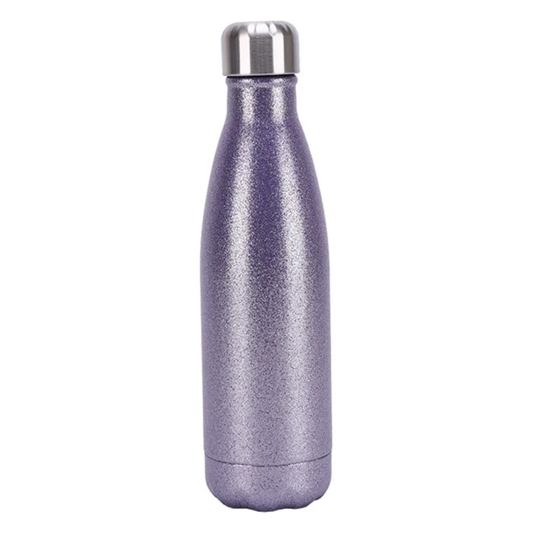 500ml 304 Stainless Steel Narrow Mouth Vacuum Insulated Water Bottle (BPA Free, with FDA) - Shimmer Purple