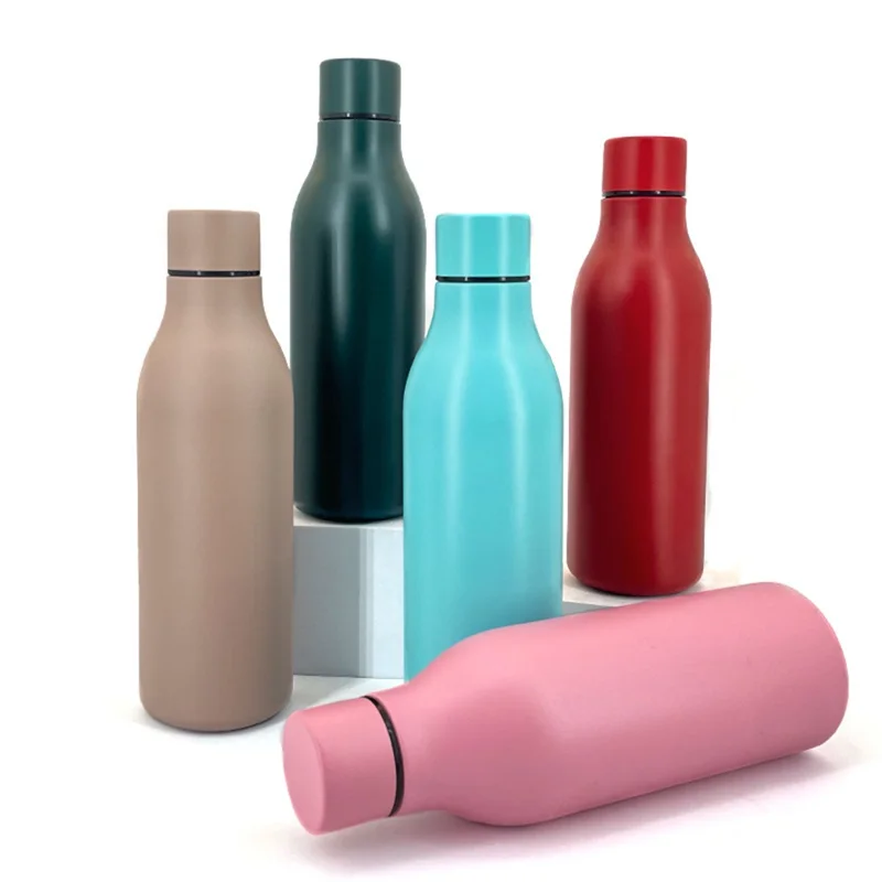Copo Térmico de Aço Inoxidável 304 de 550ml para Esportes ao Ar Livre (Livre de BPA, com FDA) - Chá com Leite