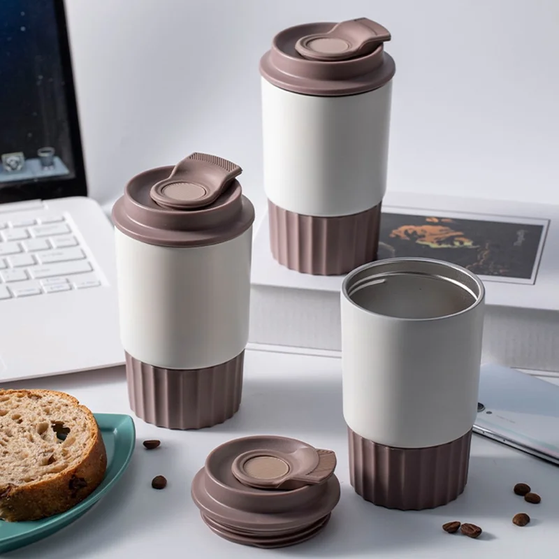 Taza de café aislada térmicamente de acero inoxidable de 360 ml para bebidas calientes y frías (sin BPA, sin FDA) - Rouge Pink