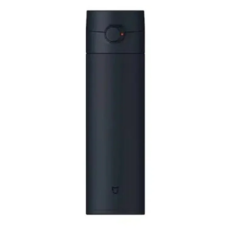 Xiaomi Mijia MJTGB01PL 480 ml Bouteille Isolée à Vide de Couvercle Pop-up (pas de FDA, Sans Bpa) - Bleu Noir