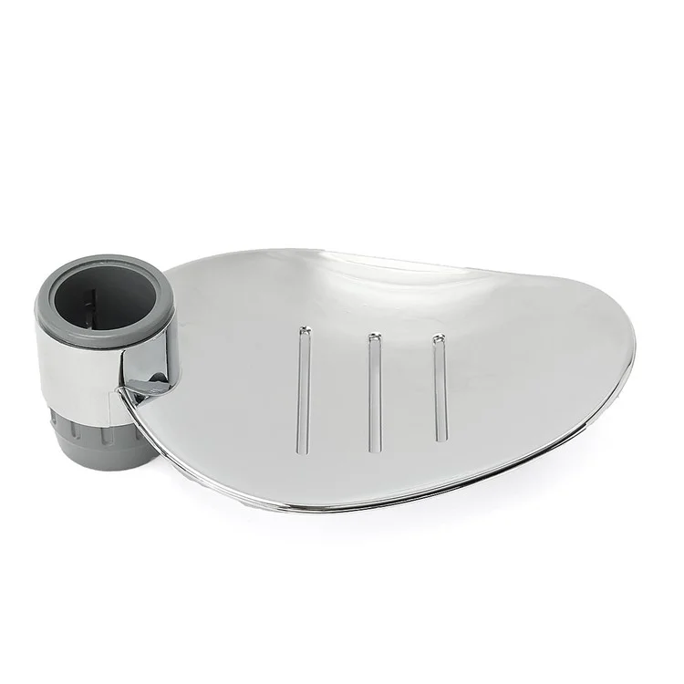 22-25mm Shower Rod Soap Dish Holder Bathroom Shower Rail Soap Tray Holder Rack