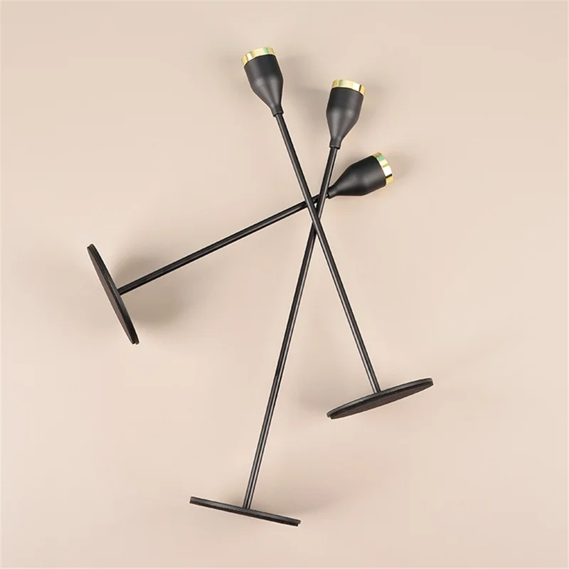 3Pcs/Set 23/28/33cm Scented Candle Holder Metal High-footed Candlestick Home Hotel Restaurant Dinner Decoration