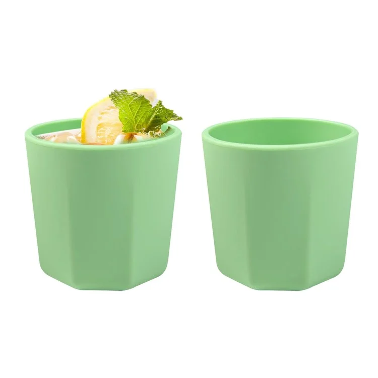 Silikonwasserbecher Drop-proof-outdoor Simple Bier Cocktail Cock Tasse Tragbarer Faltbecher (bpa-frei, Kein Fda-zertifikat) - Grün
