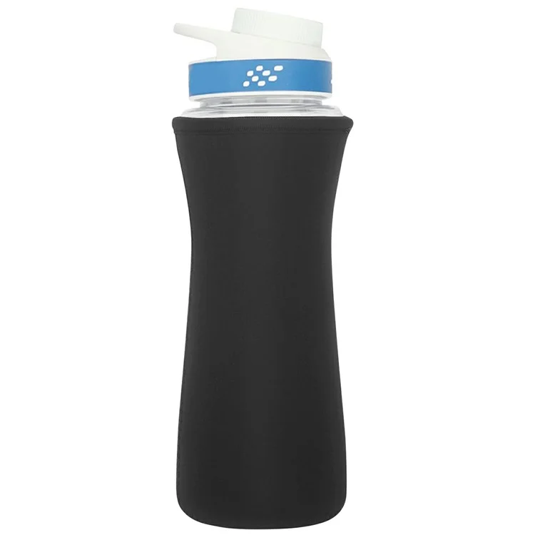 Para Cirkul 22oz Botella de Agua Cubierta Protectora de Humedad Absorbente Manga de Neopreno Aislada - Negro