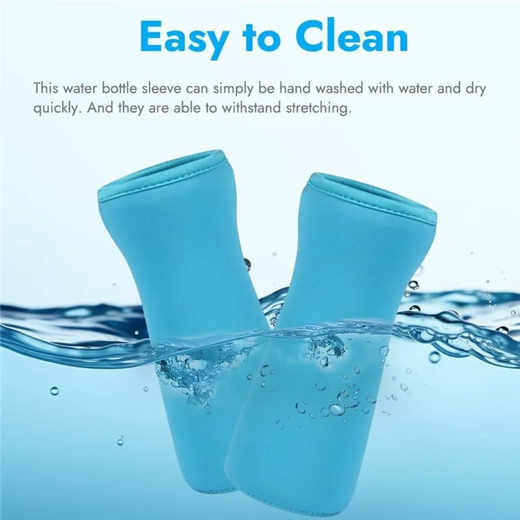 For Cirkul 22oz Water Bottle Protective Cover Moisture Absorbing Insulated Neoprene Sleeve - Blue