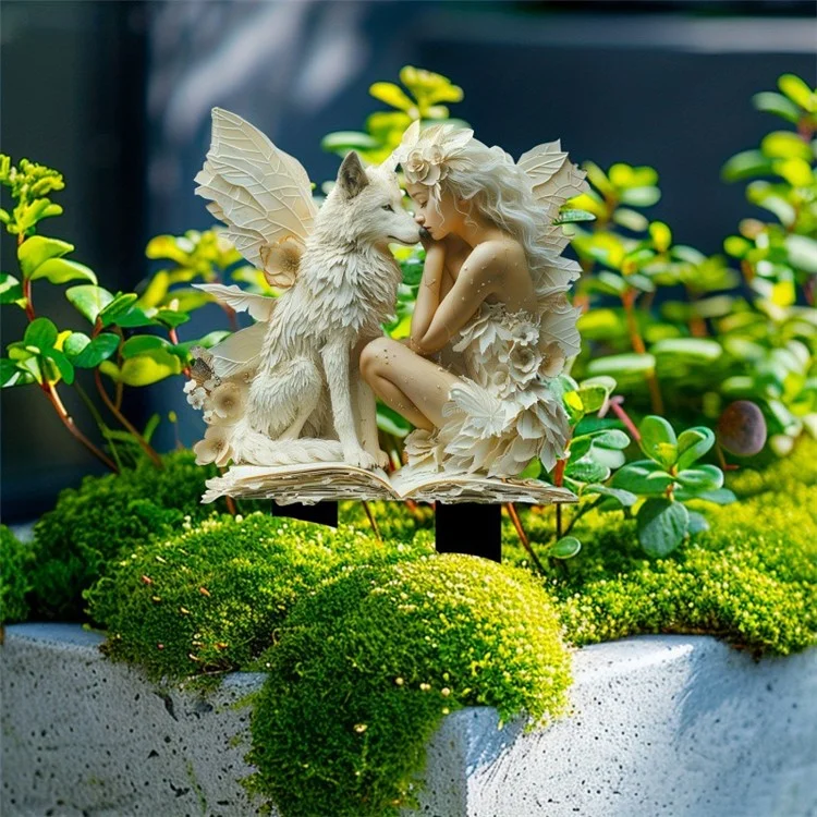 Feenhafte Boho-Stil Gartenpfahl Acryl Gartenerde Stecker Statue Wasserdichte Szenendekoration