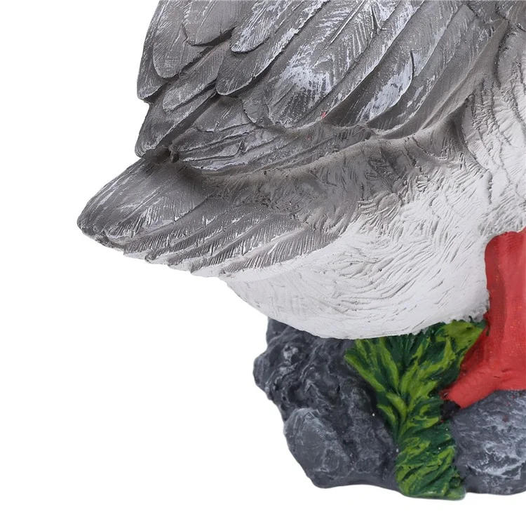 Resin Craft Goose Ornament Garden Courtyard Balcony Waterscape Goose Sculpture Decoration - Grey