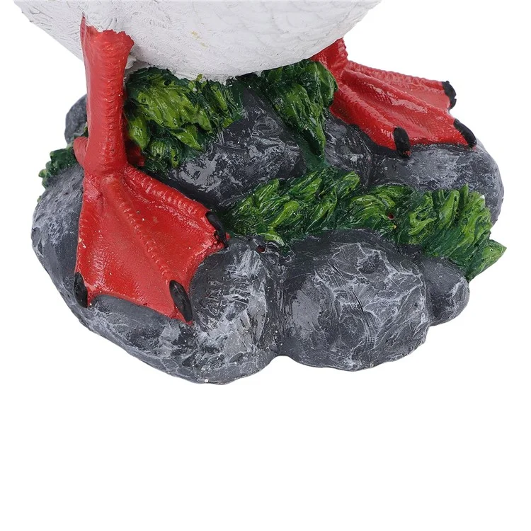Resin Craft Goose Ornament Garden Courtyard Balcony Waterscape Goose Sculpture Decoration - Grey