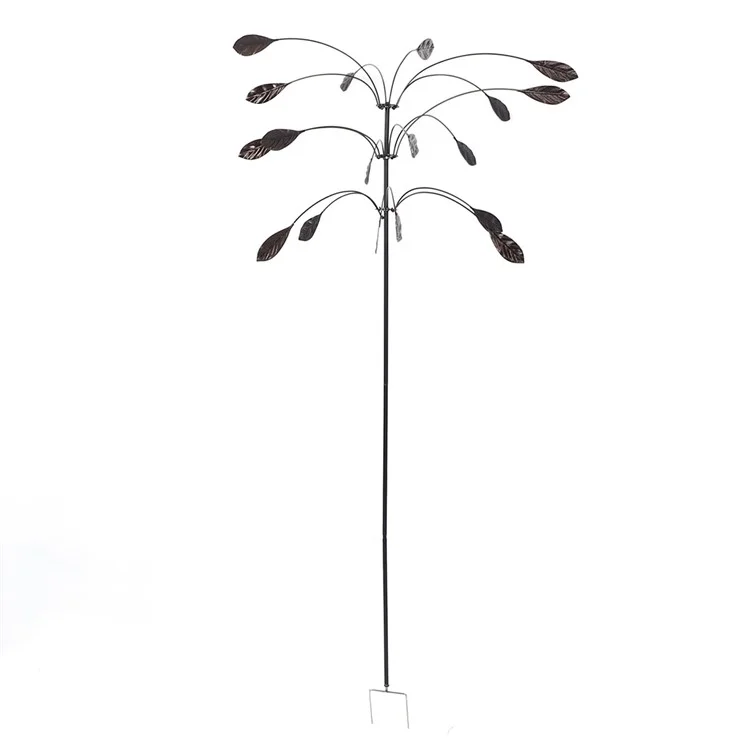 Outdoor-Garten Yard Wind Power Spinner Eisen Kunst dekorative rotierende Blätter Windmühle